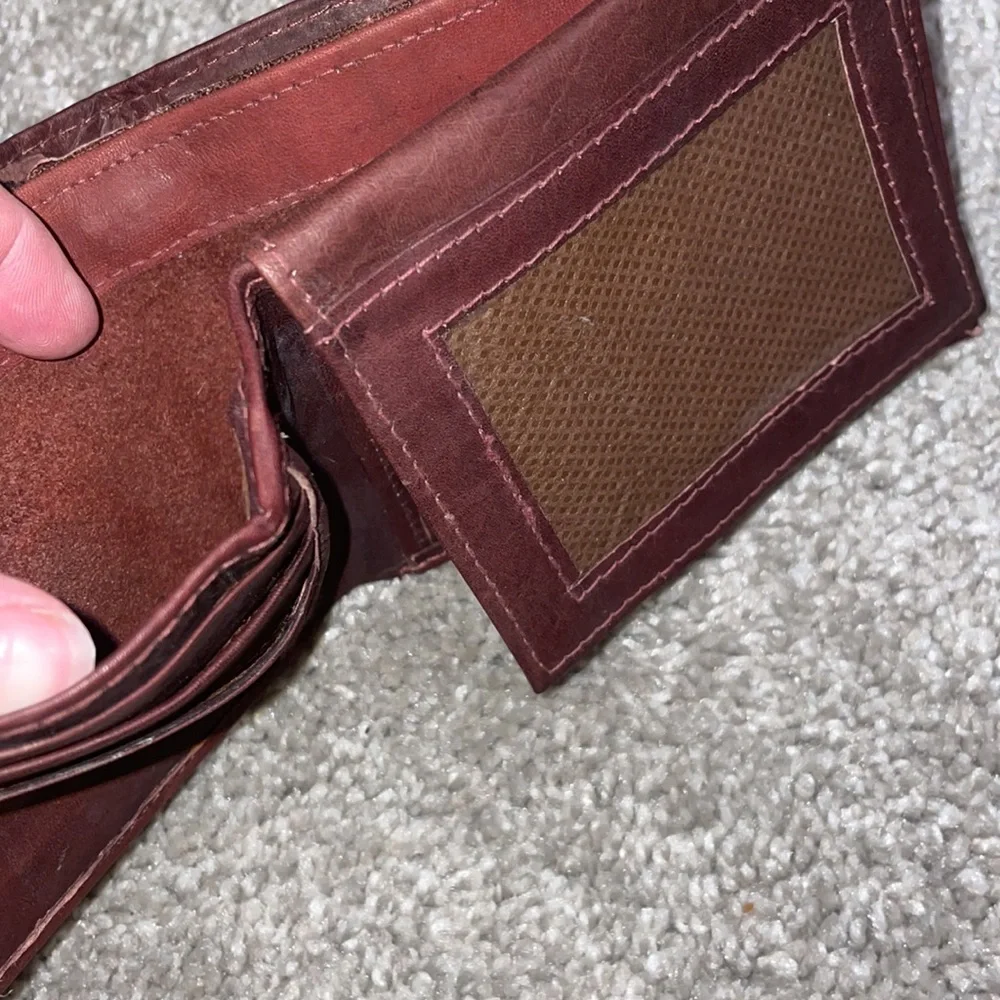 New brown leather wallet with cc slots
